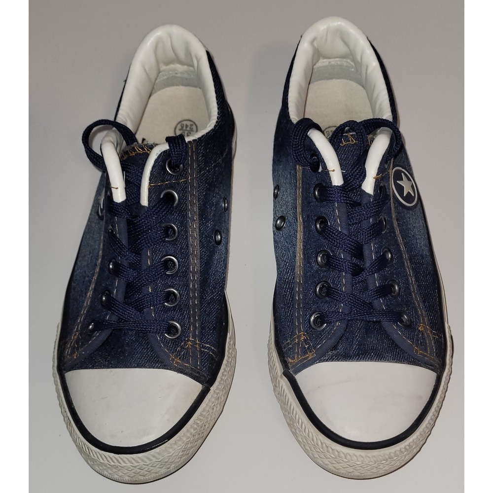Blue Denim‎ Lace Up Fashion Sneakers Women's Size 39